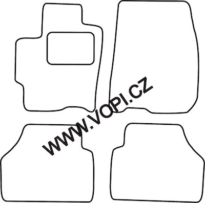 Autokoberce Mazda Premacy 06/1999 - 2005 Carfit (2823)